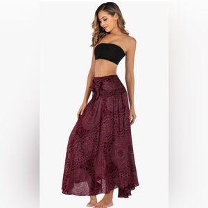 Bangkok Women’s Bohemian Tribal Print Midi Skirt.L SKU 228